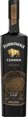 Żubrówka Czarna aged in oak barrels