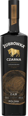 Żubrówka Czarna leżakowana w beczkach z dębu